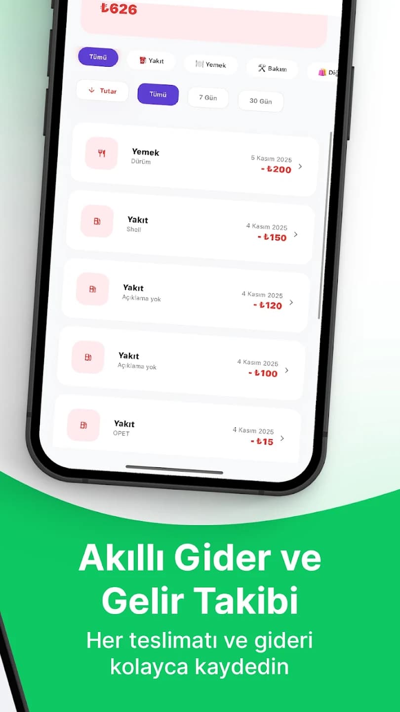 Kurye Kazanç screen 2
