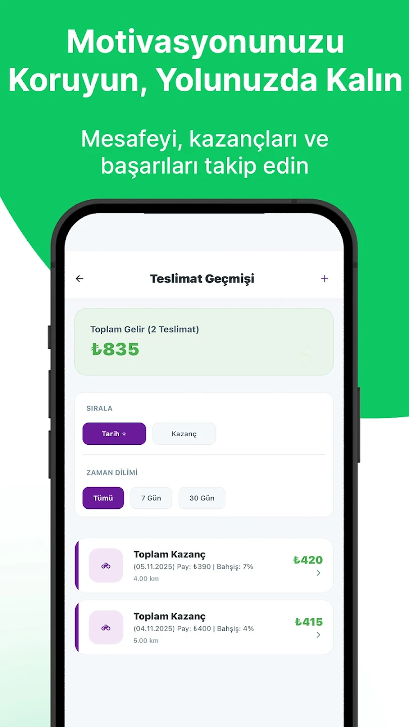 Kurye Kazanç screen 8