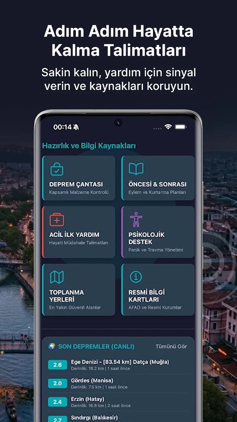 Türkiye Deprem Sistemi screen 2