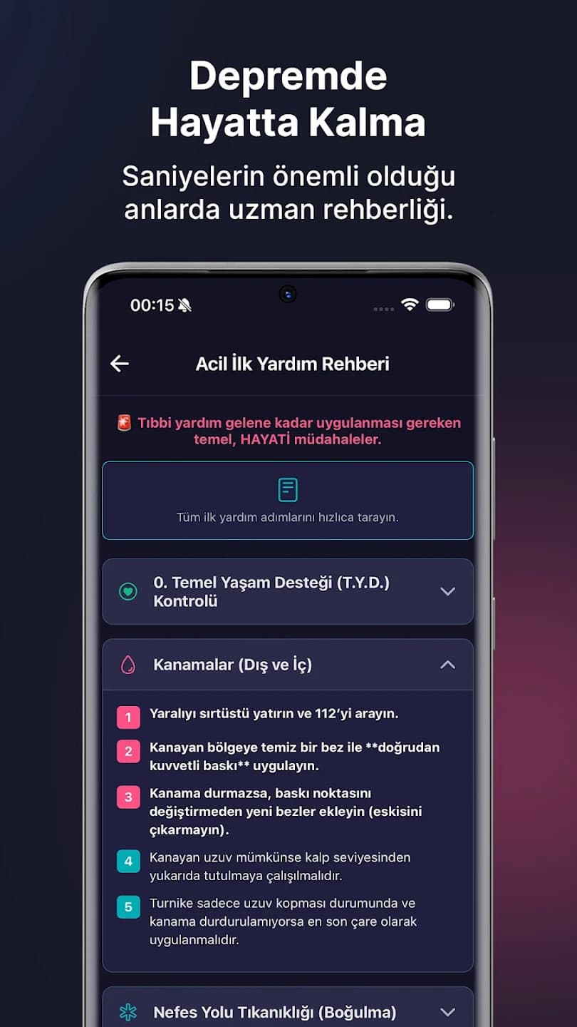 Türkiye Deprem Sistemi screen 8